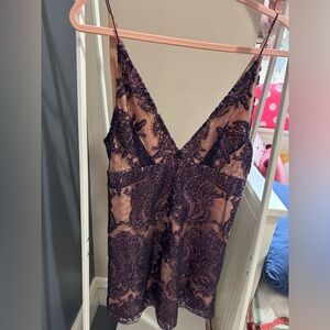 Free People Night Shimmers Mini Dress in Purple
Size: 4 | Free People